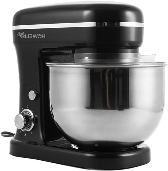 Kneading Machine - Keukenmachine Mixer - Zelf Bakken Thuis - Krachtige 1200 Watt Motor - 5 Liter Kom - Zwart