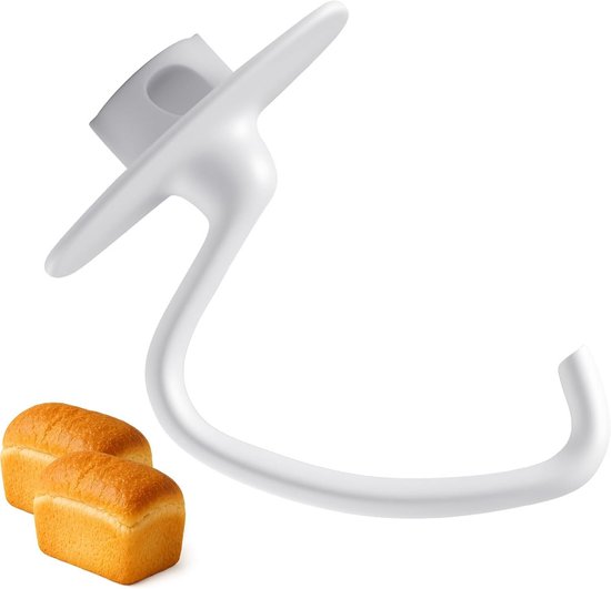 Kneedhaak Keukenmachine - Deegmixer Haak - Brood Deeg Maken - Roestvrij Staal - 4.5 QT - Zilver