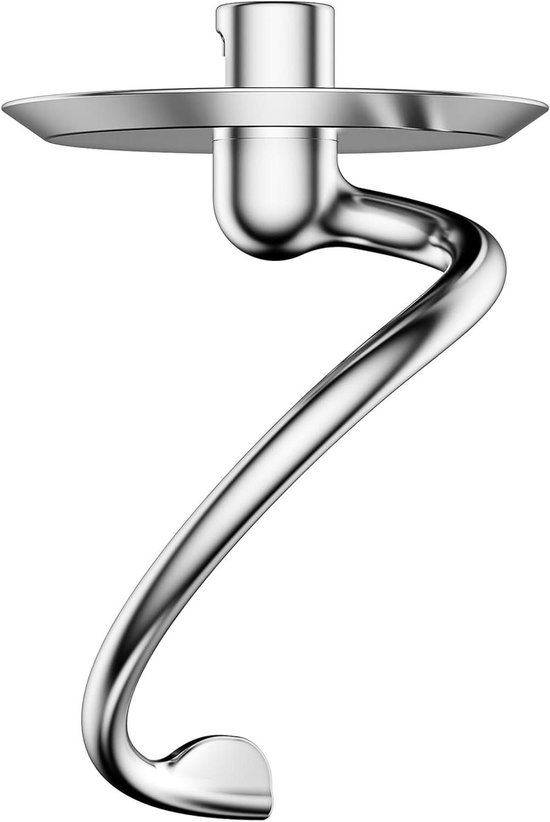 Kneedhaak Mixer - Deeg accessoire - Brood bakken - Met stopschijf - 43/48 L - Zilver