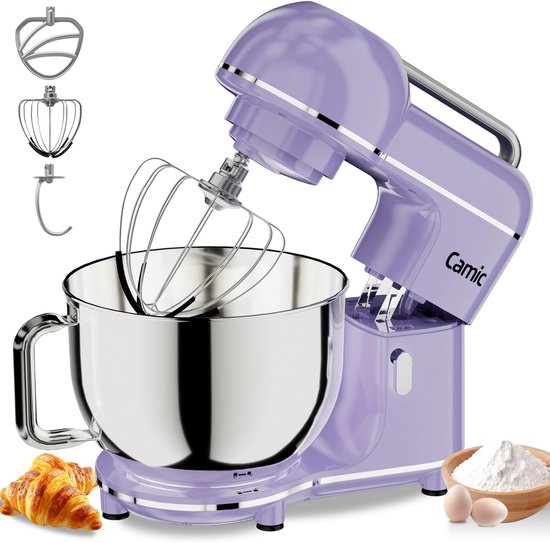 Kneedmachine Keukenmachine - Bakmachine Mixer - Zelf Bakken - 3-in-1 Functionaliteit - 7 Liter Capaciteit - Lichtpaars