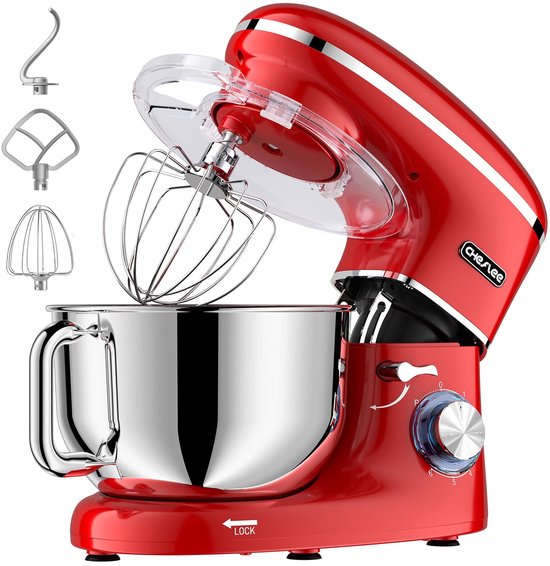 Kneedmachine met 1500 W en 6,2 L RVS Kom