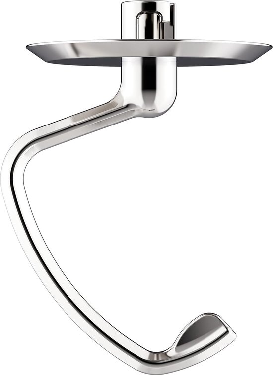 Knethaken Roestvrij Staal - Mixer Accessoires - Brood Deeg Maken - Duurzaam Corrosiebestendig - 4.5-5 Qt - Zilver van Merkloos