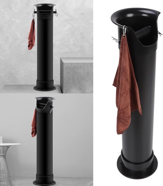 Knockbox voor Koffiedik, Zwarte Container voor Koffiegruis, 22 cm x 85,5 cm, Ideaal voor Thuis en Horeca, Duurzaam en Handig in Gebruik van Merkloos