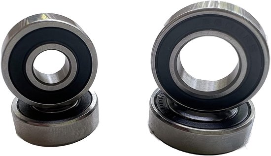 Kogellager Reparatieset (4 stuks) voor Husqvarna Automower 105, 305, 308, 308X – Achterwiel en Motoras – Chroomstalen Lagers – Accessoire voor Robotmaaiers