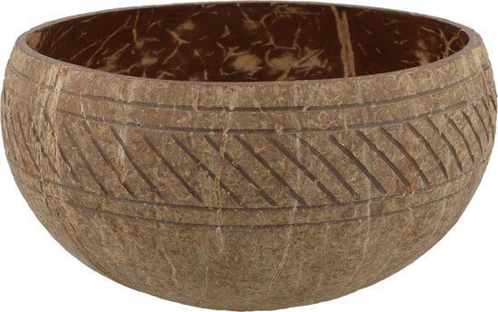 Kokos kom 1 eenheid|Coconut bowl 1 unit|Bol de noix de coco 1 unité van Merkloos