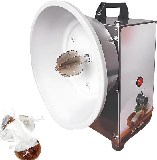 Kokosrasp Machine - Kokosraspapparaat Elektrisch - Kokos Verwerken - 3 Snelheden Instelbaar - 35 kg/u - Zilverkleurig