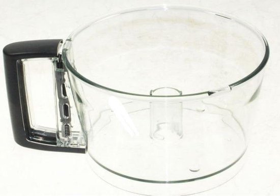 Kom met handvat - Kom machine Kom keukenmachine - Keukenmachine vervangen - Origineel onderdeel - CS 3200 XL - Zwart van Merkloos