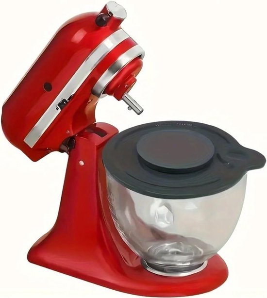 Komafdekking Mixer - Spatdeksel Mixer - Morsen Voorkomen - Geleidelijke Ingrediëntentoevoer - 10 x 10 x 10 cm - Transparant