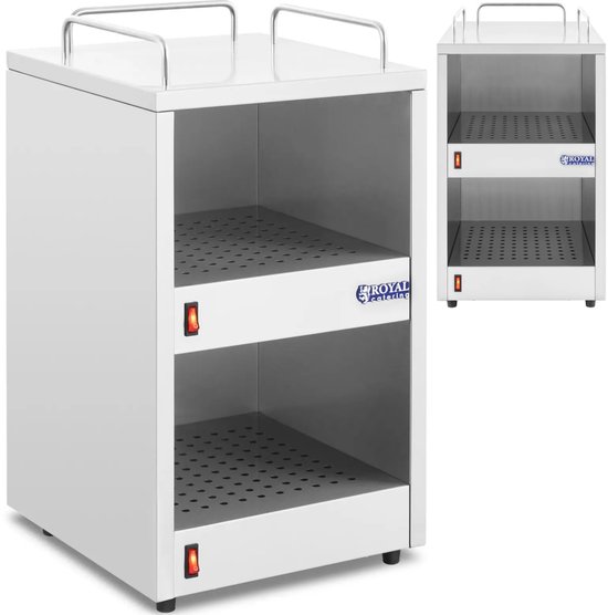 Kopjeswarmer - voor maximaal 72 kopjes - 2 opslagruimten - Royal Catering