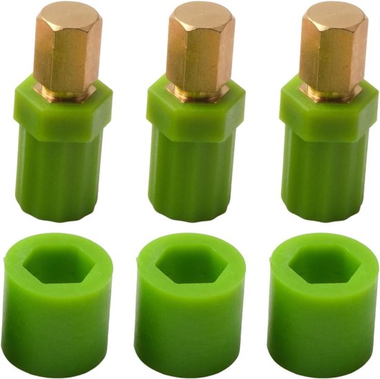 Koppeling voor Pastaroller - Reparatieset Keukenmachine - Pasta Maken - Messing Materiaal - 10.8 x 7.11 x 1.5 cm - Groen