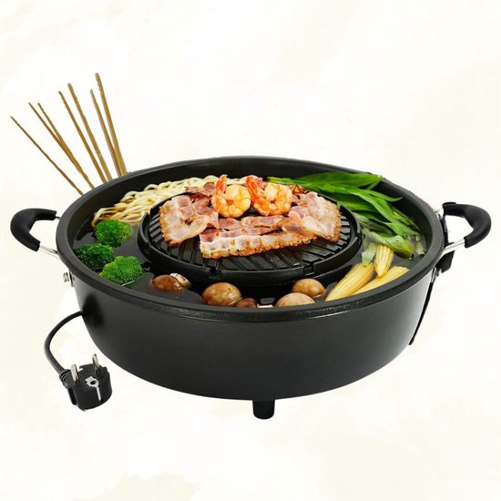 Koreaanse BBQ - Hotpot Elektrisch - Grill - Gourmetstel
