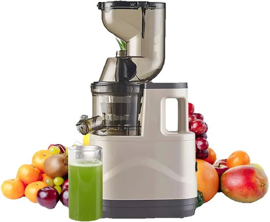 Koude Pers Sapcentrifuge – Slow Juicer – Grote Invoer – Hoge Sapopbrengst – BPA-vrij & Stil - Fruitsap - Fruit van Merkloos