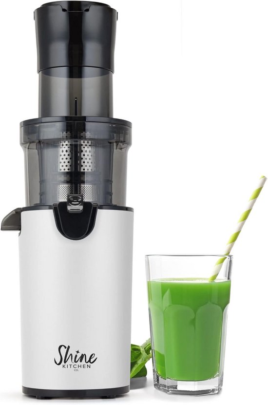 Koude Pers Slowjuicer Compact XL met Brede Invoertrechter - Efficiënt Sap Maken van Merkloos