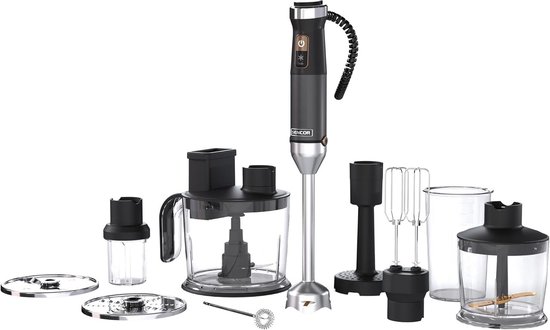 Krachtige 10-in-1 Staafmixer 1500W met Titanium Messen en Variabele Snelheid
