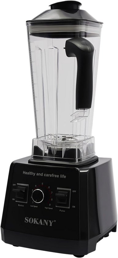 Krachtige 3-in-1 Blender, Smoothiemaker en Koffiemolen met Glas en Zelfreiniging van Merkloos