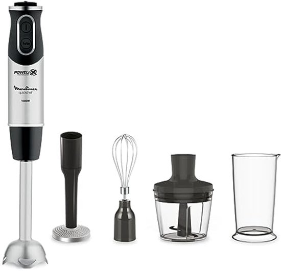 Krachtige 4-in-1 Staafmixer met 10 Snelheden en Accessoires van Merkloos