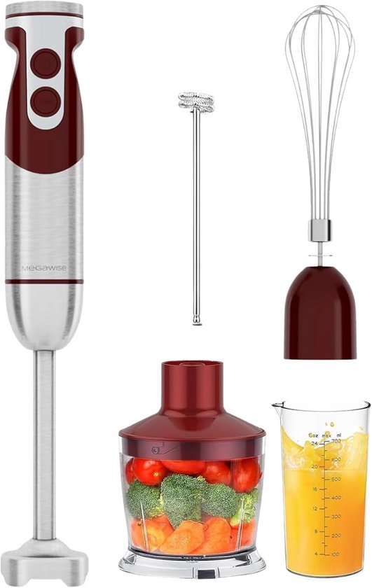 Krachtige 5-in-1 Staafmixer met Titanium Versteviging van Merkloos