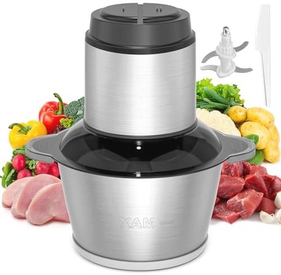 Krachtige 6 in 1 Staafmixer Set met Verwisselbare Snelheid en Spatbescherming voor Smoothies, Soepen, Groenten, IJs en Jam van Merkloos