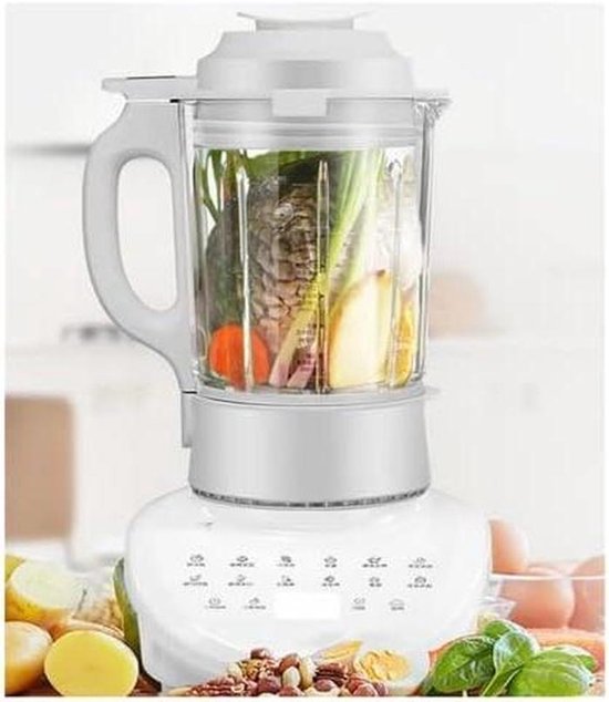 Krachtige Aanrecht Blender - Keukenmixer Snel - Smoothies Maken - LCD Touchscreen - 1750ml Capaciteit - Wit