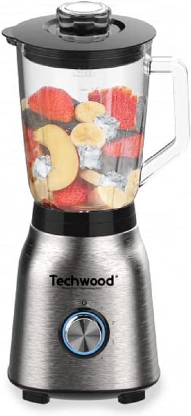 Krachtige Blender 1.5L Glas - 5 Snelheden & IJs Hakken - 1250W van Merkloos