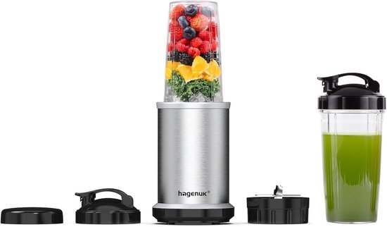 Krachtige Blender - Keukenmixer - Gezonde Smoothies - 1000 Watt Vermogen - 750 ml - Zilver