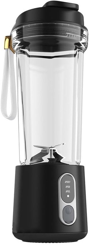 Krachtige Blender - Keukenmixer Smoothie Maker - Gezonde Dranken Maken - Automatische Reiniging - 730 Gram - Zwart