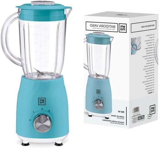 Krachtige Blender - Keukenmixer - Smoothies Maken - Hoog Vermogen Turbo - 12 Liter Kan - Blauw