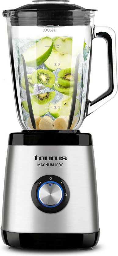 Krachtige Blender met 1000W Motor en Glazen Kan van 1.5L van Merkloos