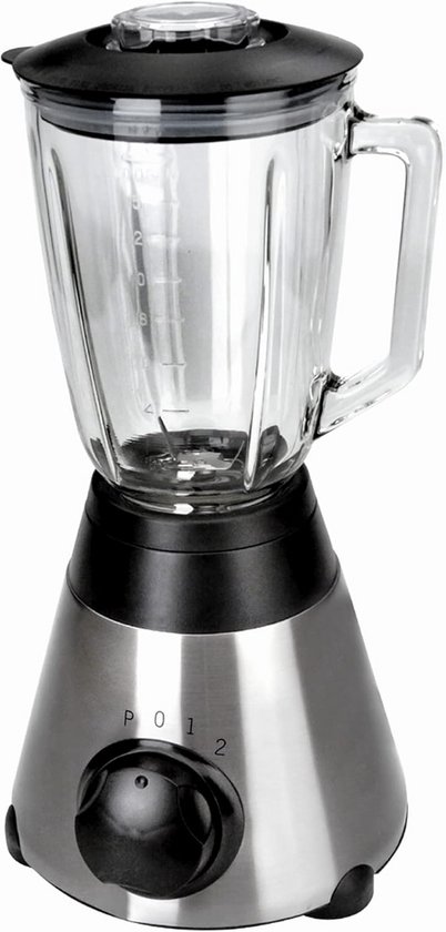 Krachtige Blender met 1.5L Glazen Kan - 500W Mixstation voor Smoothies en Soepen van Merkloos