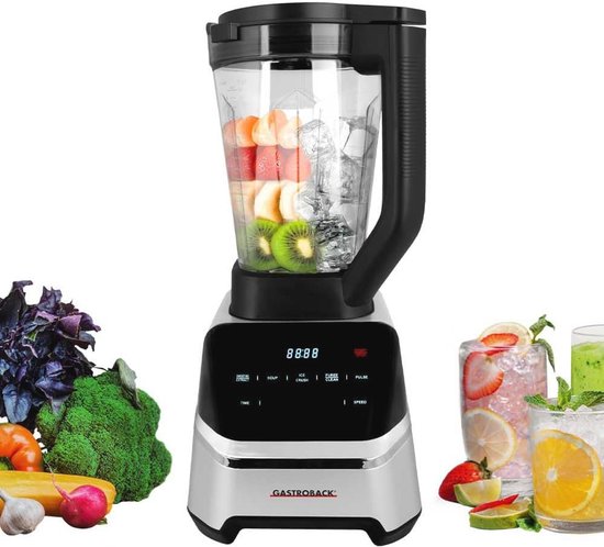 Krachtige Blender met 2000 Watt en 2 Liter Tritan-container – Professionele Mixer voor Smoothies, Soepen en IJs van Biolomix