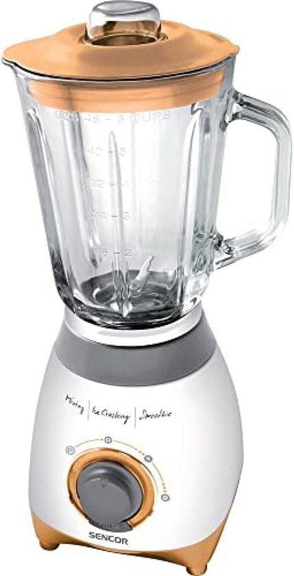 Krachtige Blender met Glazen Kan en IJscrusher - 500 Watt van Merkloos
