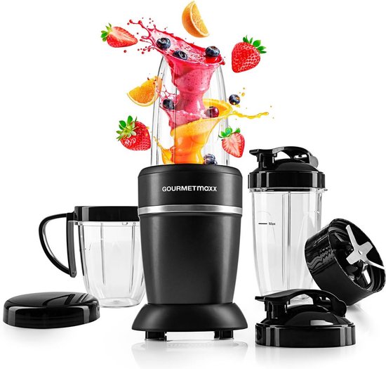 Krachtige Blender met To-Go Deksel - Ideaal voor Smoothies en Shakes van Merkloos