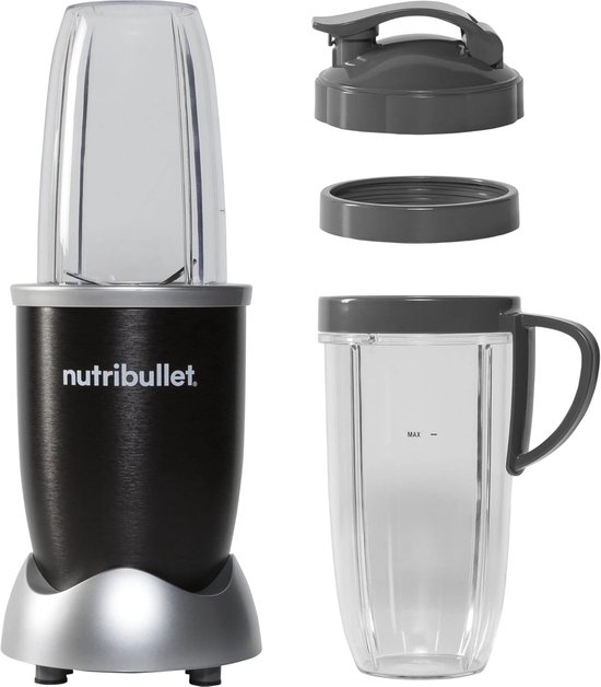 Krachtige Blender - Smoothie Maker - Gezonde Dranken Maken - 900 Watt Motor - Zwart van Merkloos