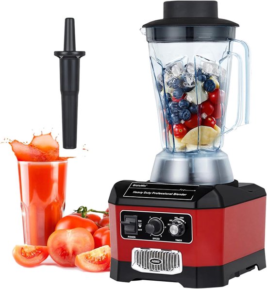 Krachtige Blender - Smoothiemaker Keukenmixer - Gezonde Dranken Maken - Zelfreinigend Ingebouwde Timer - 2 Liter Container - Groen van Merkloos