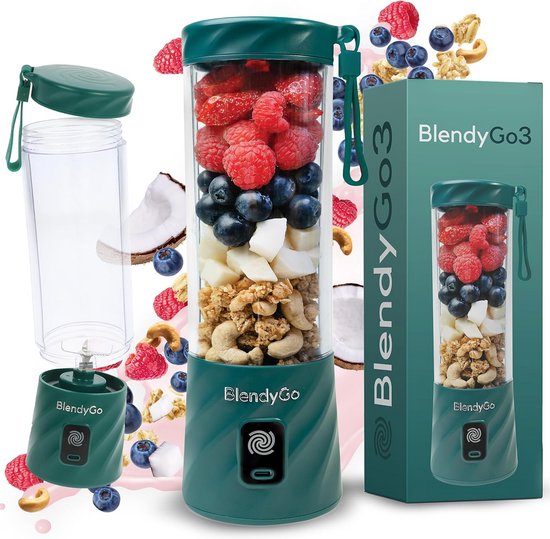 Krachtige Draagbare Blender USB-C Opladen 550ml voor Smoothies en Shakes van Merkloos