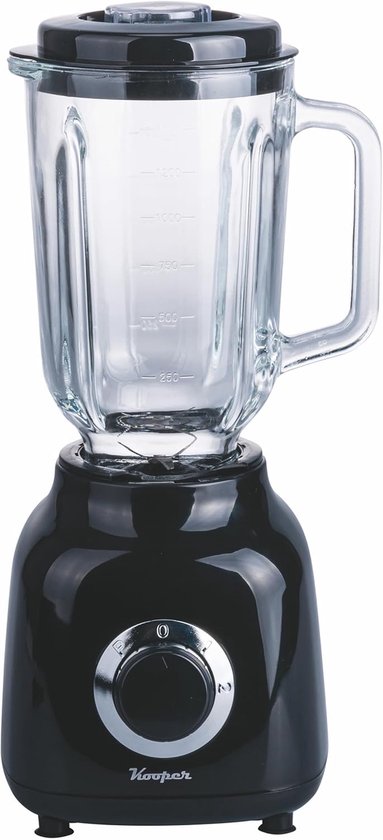 Krachtige Elektrische Blender met Glazen Kan en Roestvrijstalen Messen van Merkloos