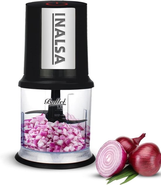 Krachtige Elektrische Hakker met Dubbel Messysteem - Zwart van Merkloos