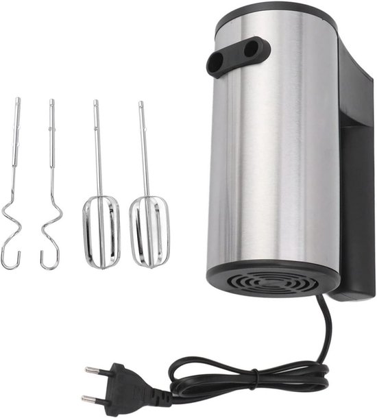 Krachtige Elektrische Handmixer met 5 Snelheden - Roestvrij Staal Kloppers voor Bakken