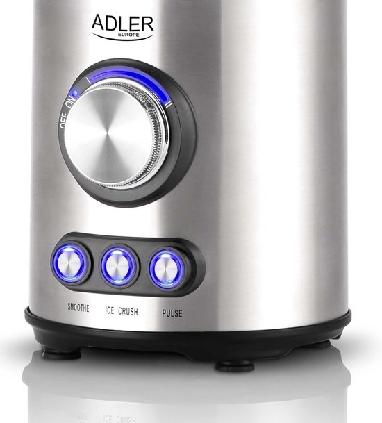 Krachtige Glas Blender met 1700W Vermogen en IJscrusher Functie van Merkloos