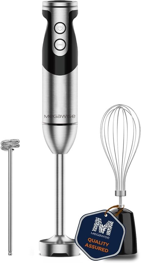 Krachtige Hand Blender met 400W, 3-in-1 Accessoires en Ergonomisch Ontwerp voor Perfecte Mixresultaten