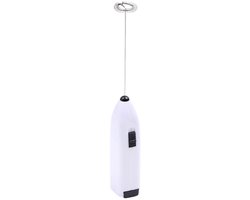 Krachtige handmelkschuimer – Ultrasnelle elektrische drankblender en -mixer, Geschikt voor koffie, latte, cappuccino, matcha en warme chocolademelk – Wit van Merkloos