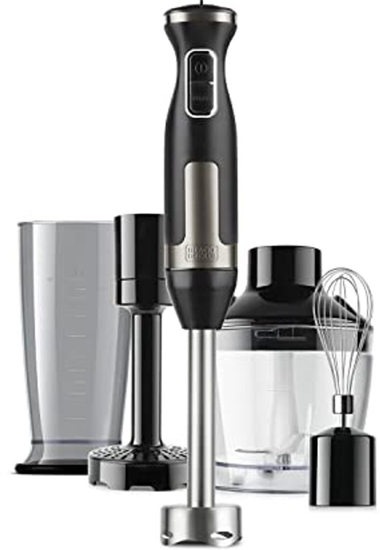 Krachtige Handmixer 1500W met Compleet Accessoireset en 20 Snelheden van Emerio