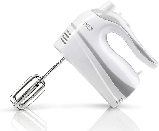 Krachtige Handmixer met 500W, 5 Snelheden en Turbofunctie - Inclusief Gardes en Kneedhaken