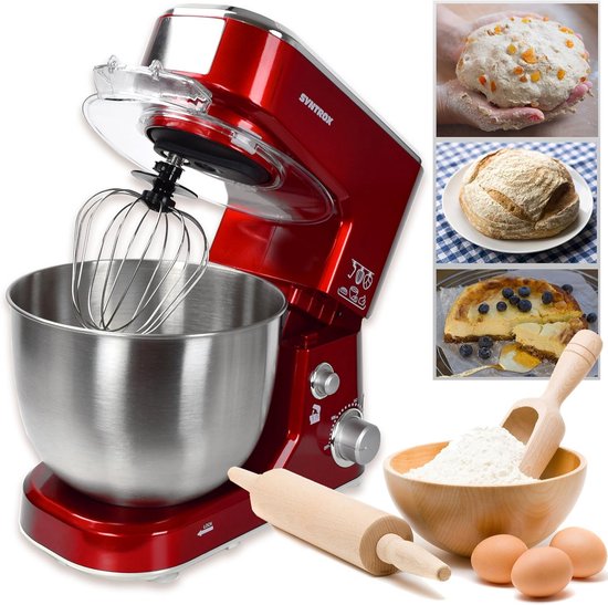 Krachtige Keukenmachine 1000W met 5 Liter RVS Kom - Kneedmachine & Mixer van Merkloos