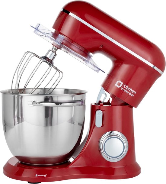 Krachtige Keukenmachine 1300W met 6L Kom - Kneedmachine & Mixer met 10 Snelheden