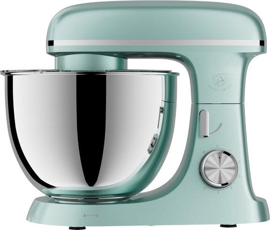 Krachtige Keukenmachine 2000W met RVS Kom 8.5L Planetaire Mixer 6 Snelheden