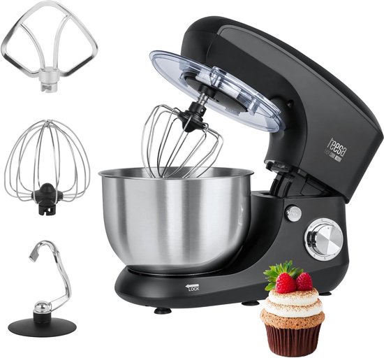 Krachtige Keukenmachine met Schuine Arm en Grote RVS Kom van Merkloos