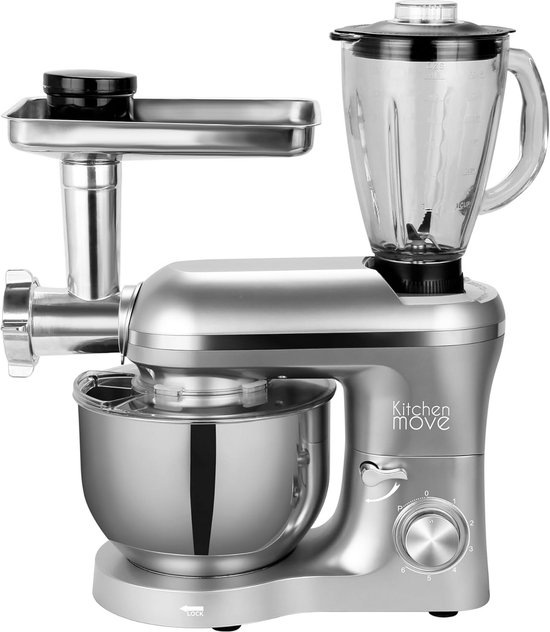 Krachtige Keukenmachine Mixer en Kneedmachine 1500W met Grote Kom van 5.5 Liter van Gerlach Germany.