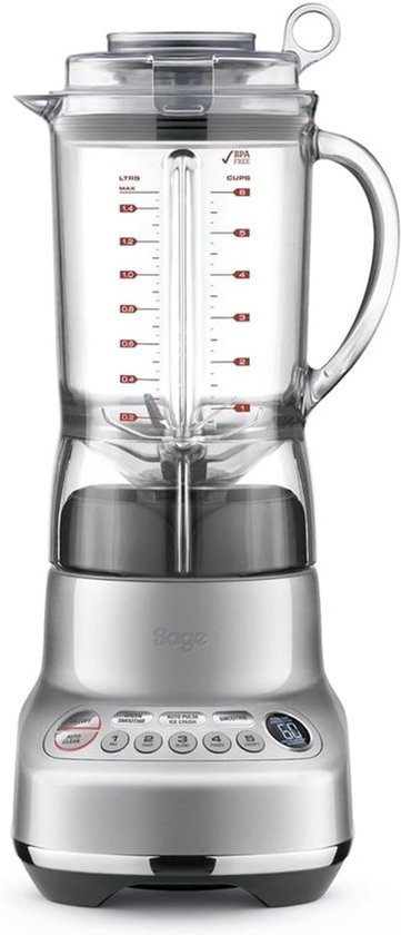 Krachtige Keukenmixer - Kan Blender - Smoothies Maken - Negegen Functieknoppen - 15 Liter Inhoud - Zilver