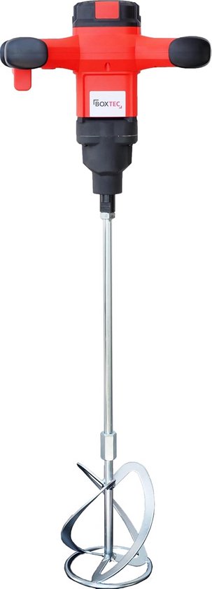 Krachtige Mixer - Mortexrührer Verfmixer - Materiaal Mengen - Variabele Toerentalregeling - 1200W - Rood